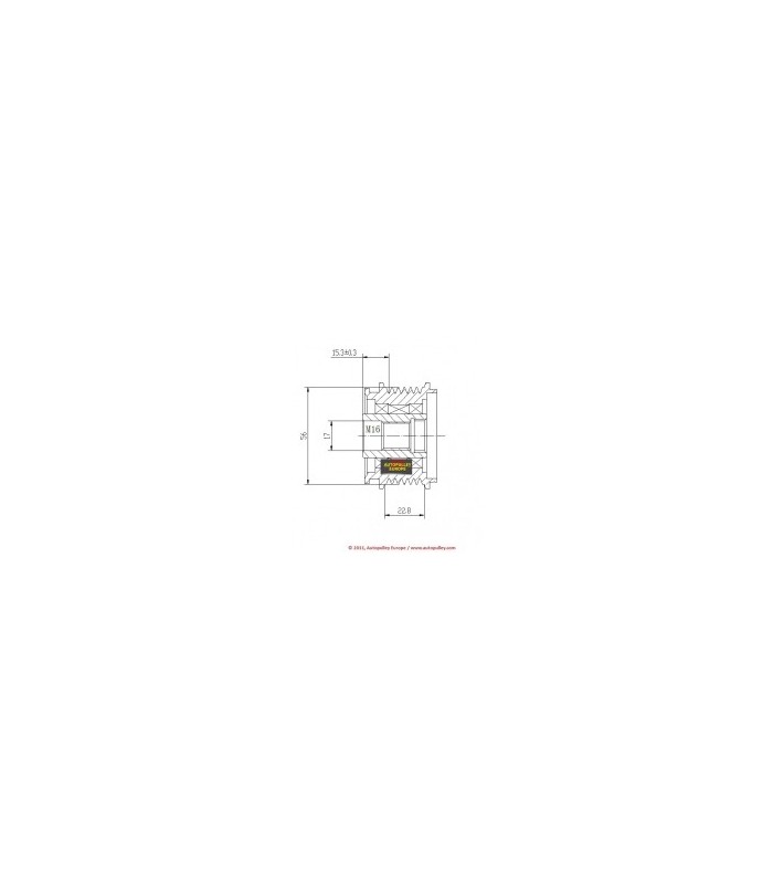 POLEA ALTERNADORA AUDI / SEAT / VW 535001210