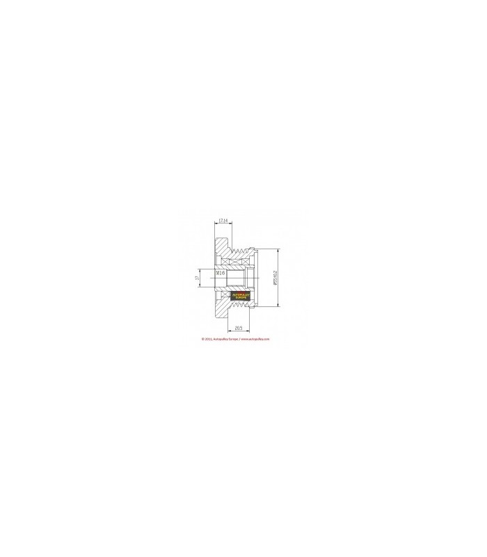 POLEA ALTERNADOR RENAULT 5 CANALES