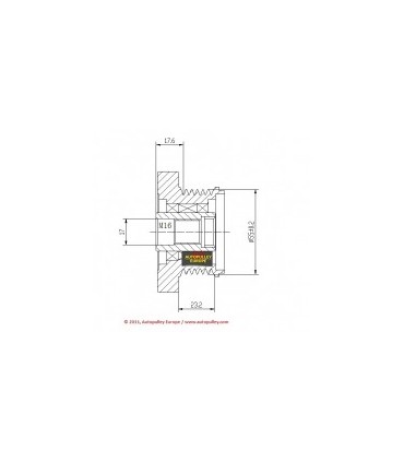 POLEA ALTERNADOR RENAULT 6 CANALES