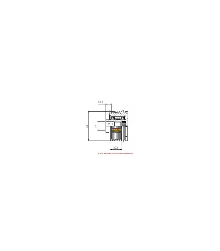 POLEA ALTERNADOR RENAULT 535002810