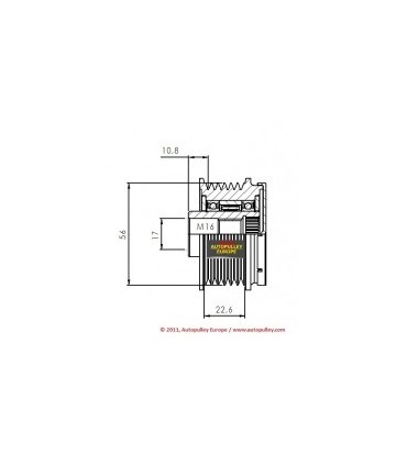 POLEA ALTERNADOR RENAULT 535002810