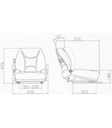 ASIENTO CARRETILLA RM52