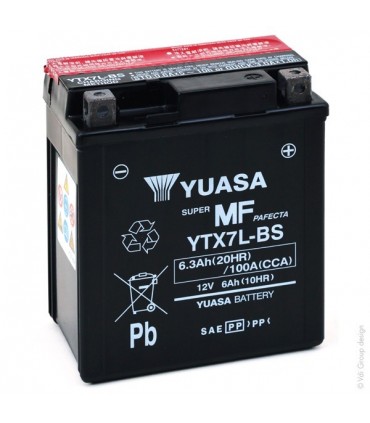 BATERIA MOTOCICLETA YTX7L-BS 12V 6AH YUASA