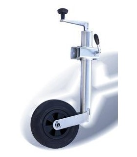 RUEDA JOCKEY 48MM C/ABRAZADERA