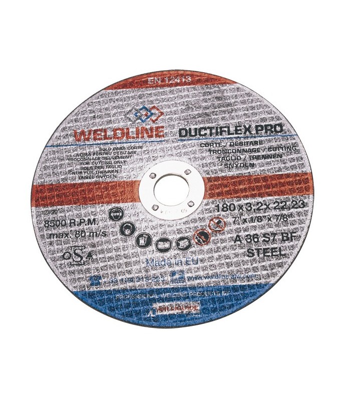 DISCO CORTE ACERO 115X2,5X22 WELDLINE