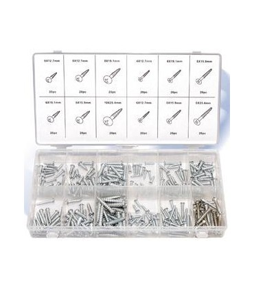 CAJA SURTIDO TORNILLOS PARA MADERA 240 UNID