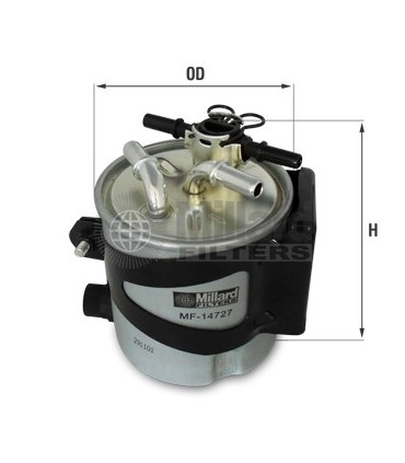 FILTRO COMBUSTIBLE RENAULT 1.5 / 2.0 DCI