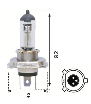 LAMPARA HALOGENA H7 PX26D