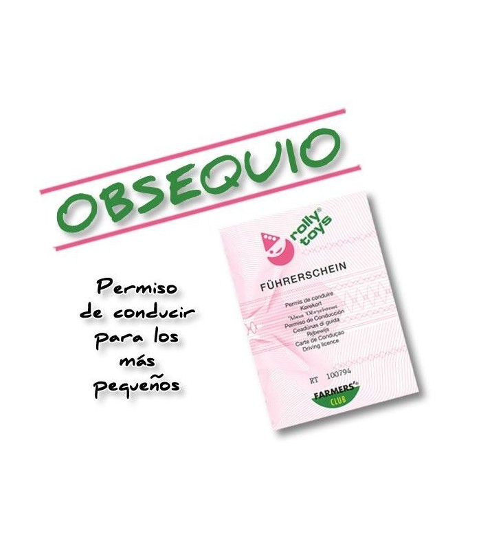 TRACTOR DE PEDALES CON PALA Y REMOLQUE JUNIOR RT