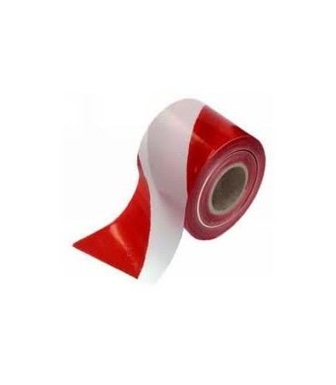 CINTA SEÑALIZACION OBRAS ROJA / BLANCA