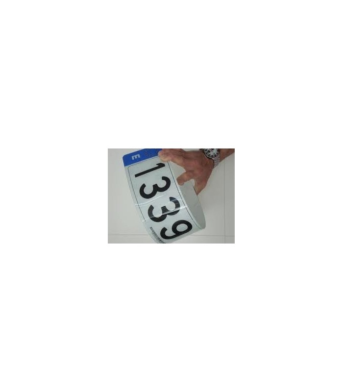 PLACA "ACRILICA" LARGA EUROPEA "BRITISH"