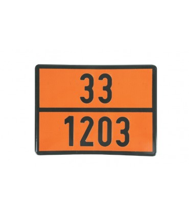 PLACA TRANSPORTE GASOLINA 30/1203