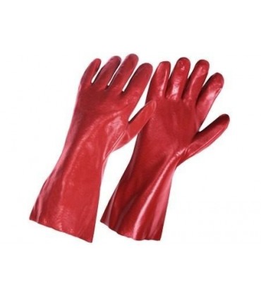 GUANTE PVC ROJO