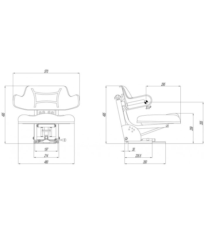 ASIENTO TRACTOR UNIVERSAL