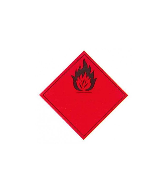 PLACA TRANSPORTE PRODUCTOS INFLAMABLES
