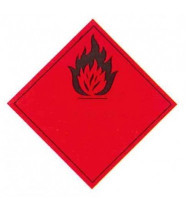 PLACA TRANSPORTE PRODUCTOS INFLAMABLES