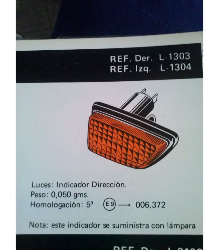 PILOTO INTERMITENTE LATERAL IZQUIERDO SEAT RONDA