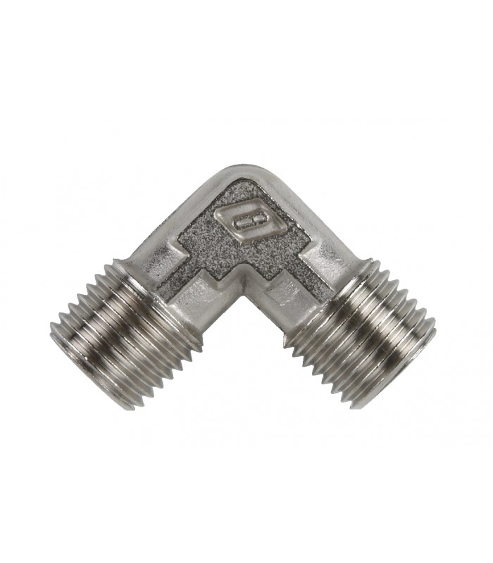 Racor “l” macho-macho rosca 3/8 bspp