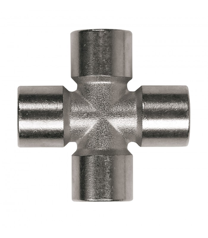 Racor cruz h-h-h-h 1/4 bspp
