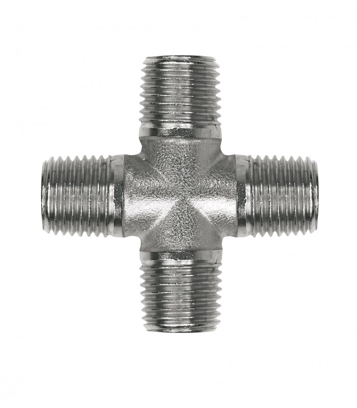 Racor cruz m-m-m-m 1/4 bspp