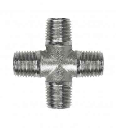 Racor cruz m-m-m-m 1/4 bspp