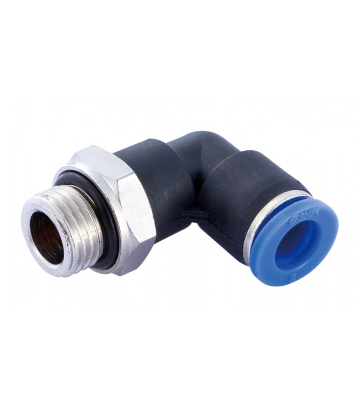 Codo orientable rosca macho cilíndrica ø 10 r 1/2 bspp