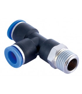 “t” orientable rosca lateral macho cónica ø 14 r 1/2 bspt
