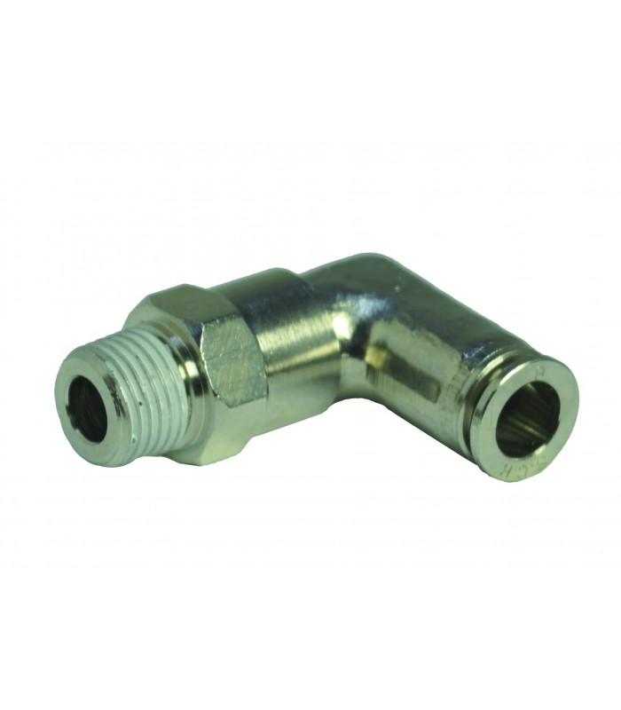 Codo orientable rosca macho cónica ø 8 r 1/4 bspt