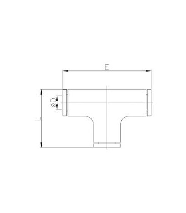 “t” unión tubo-tubo ø 4