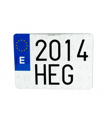 PLACA "HILTEK" LARGA EUROPEA 520X110MM