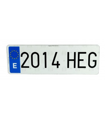 PLACA "HILTEK" MOTOCICLETA 220X160MM