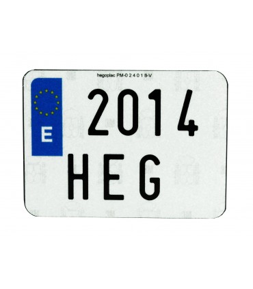 PLACA "HILTEK" MOTOCICLETA 220X160MM