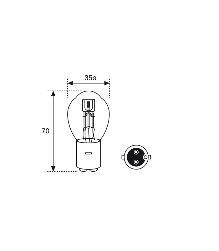LAMPARA HALOGENA H4 (P43T)