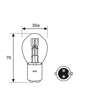 LAMPARA HALOGENA H4 (P43T)