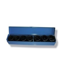 JUEGTO VASO IMPACTO 1" HEX 7 PZAS CARTULL