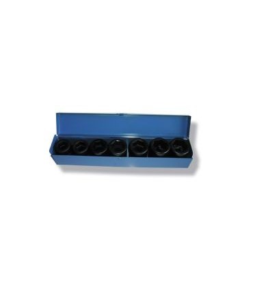 JUEGTO VASO IMPACTO 1" HEX 7 PZAS CARTULL