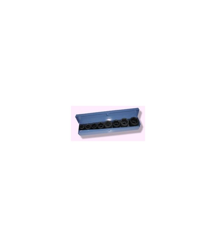 JUEGTO VASO IMPACTO 1" HEX 7 PZAS CARTULL