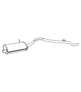 Silencioso Trasero Nissan Vanette 8 Plazas