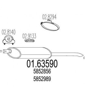 SILENCIOSO TRAS.OPEL KADETT                       