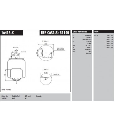 FUELLE SUSPENSION VOLVO TRASERA