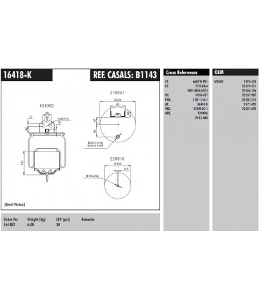 FUELLE SUSPENSION VOLVO