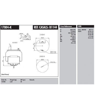 FUELLE SUSPENSION VOLVO