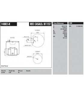FUELLE SUSPENSION MAN TGA CAMPANA METALICA