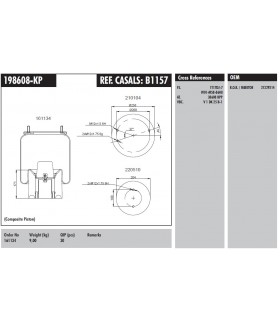FUELLE SUSPENSION R.O.R. MERITOR CAMPANA PLASTICO