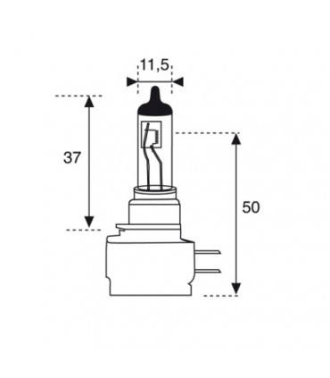 LAMPARA HALOGENA H15 12V15/55W PJ23T-1