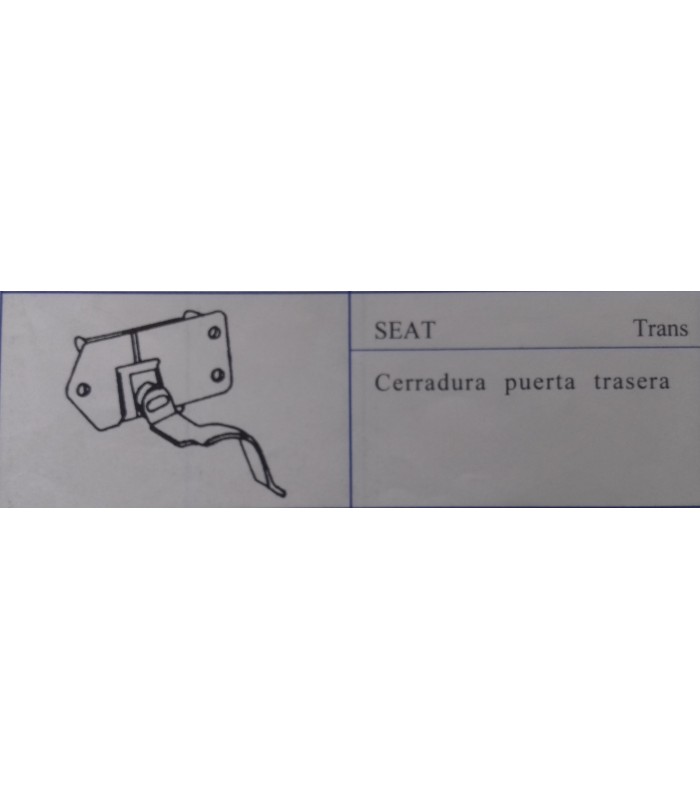 CERRADURA PUERTA TRASERA SEAT TRANS