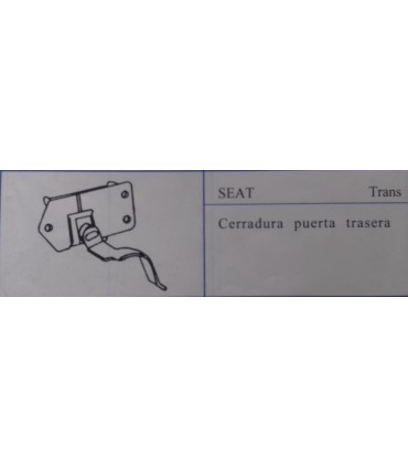 CERRADURA PUERTA TRASERA SEAT TRANS