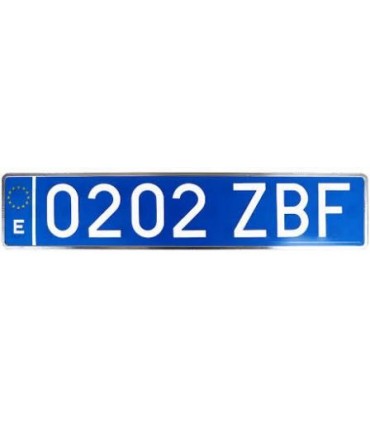 PLACA LARGA EUROPEA