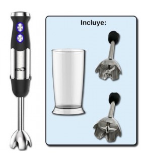 BATIDORA DE MANO INOX 500W 2 VEL