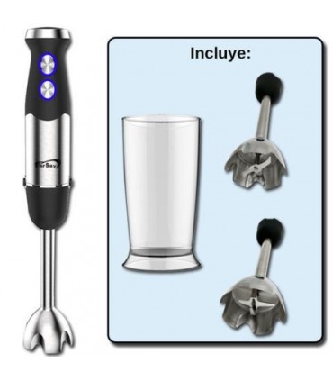 BATIDORA DE MANO INOX 500W 2 VEL